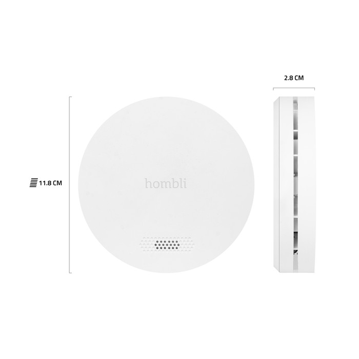 Hombli slimme rookmelder 3-Pack null