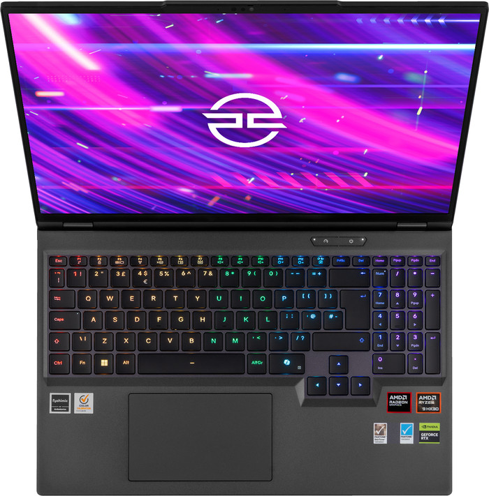 PCSpecialist Recoil 16 AMD 5070 Ti bovenkant