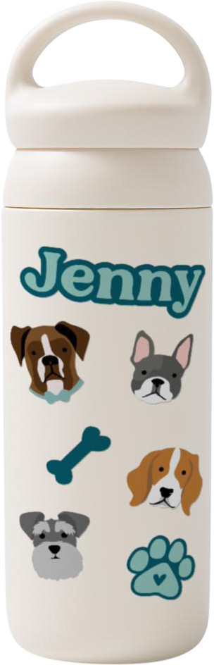 Cricut Waterbestendige Stickerset Wit A4 (6 vellen) product in gebruik