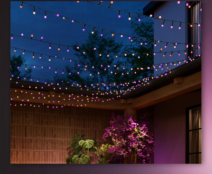 Philips Hue Festavia Lichtsnoer - 40 meter - 500 LEDs + Philips Hue Dimmer visual leverancier