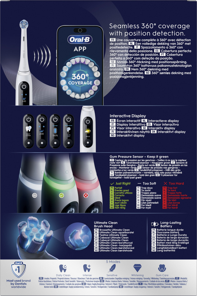 Oral-B iO 6 Wit en Roze Duo Pack verpakking