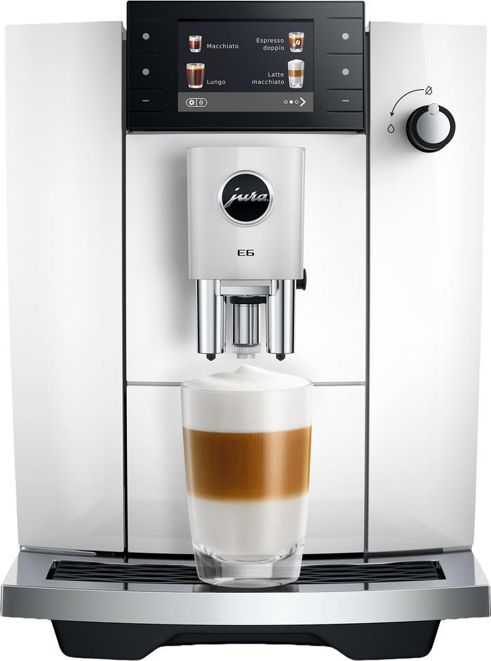 JURA E6 Piano White (ED) voorkant