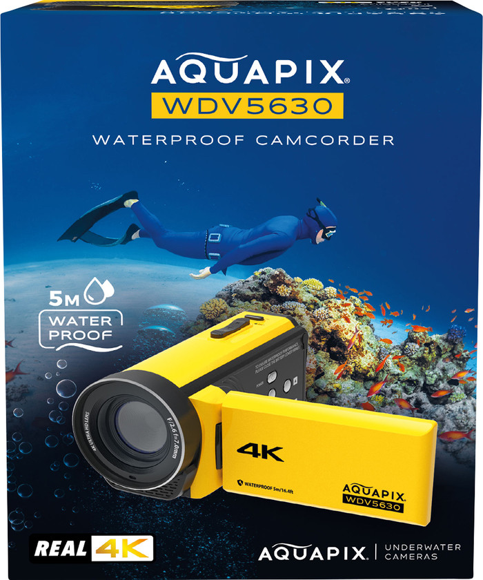 Aquapix WDV5630 Onderwater Camcorder Geel verpakking