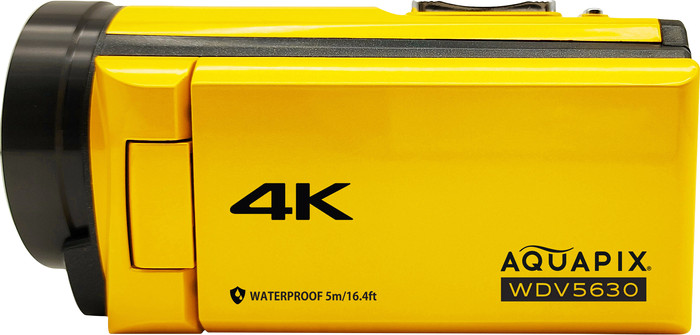 Aquapix WDV5630 Onderwater Camcorder Geel linkerkant