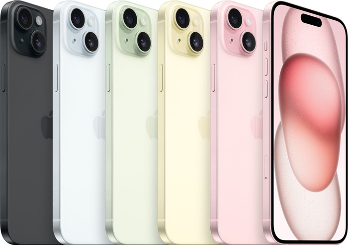 Apple iPhone 15 Plus 128GB Zwart + Apple Snellader null