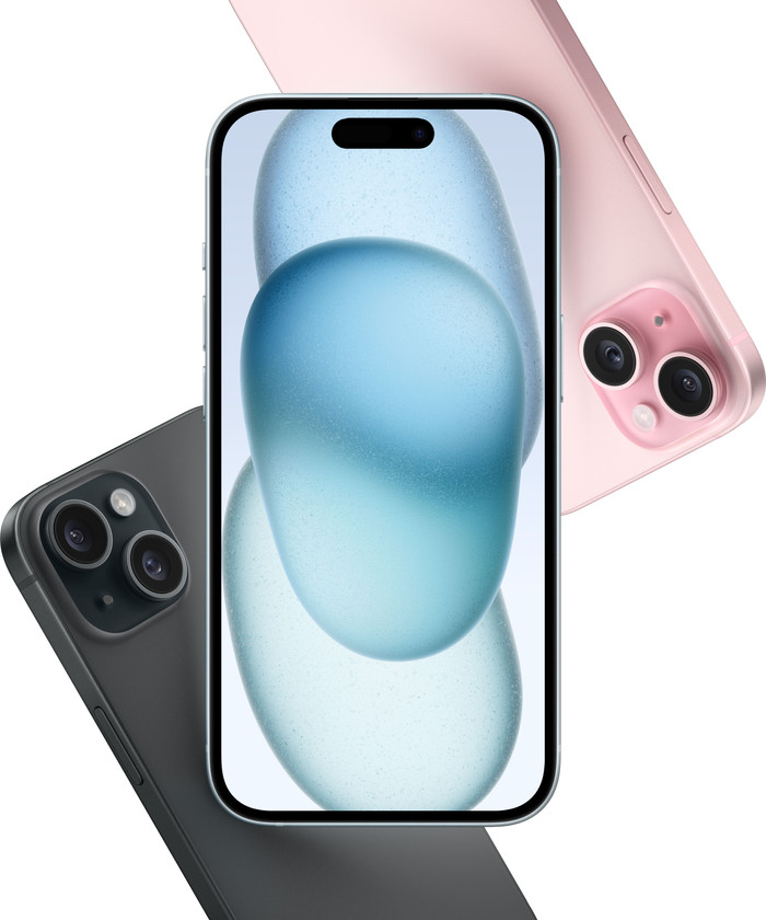Apple iPhone 15 Plus 128GB Zwart + Apple Snellader null