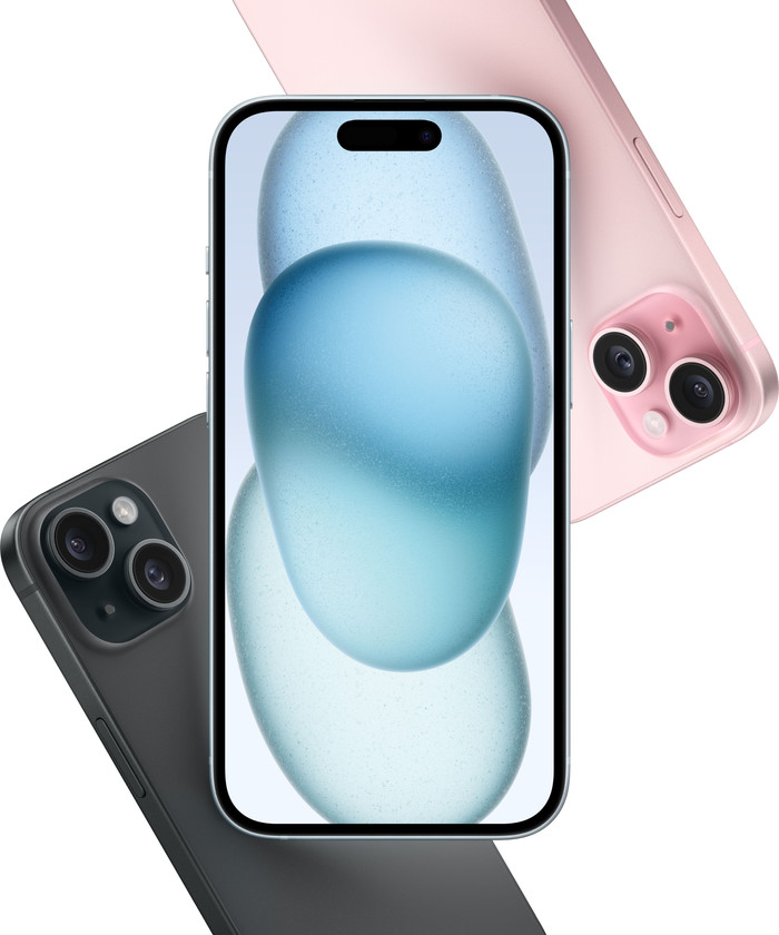 Apple iPhone 15 256GB Zwart + Apple Snellader null