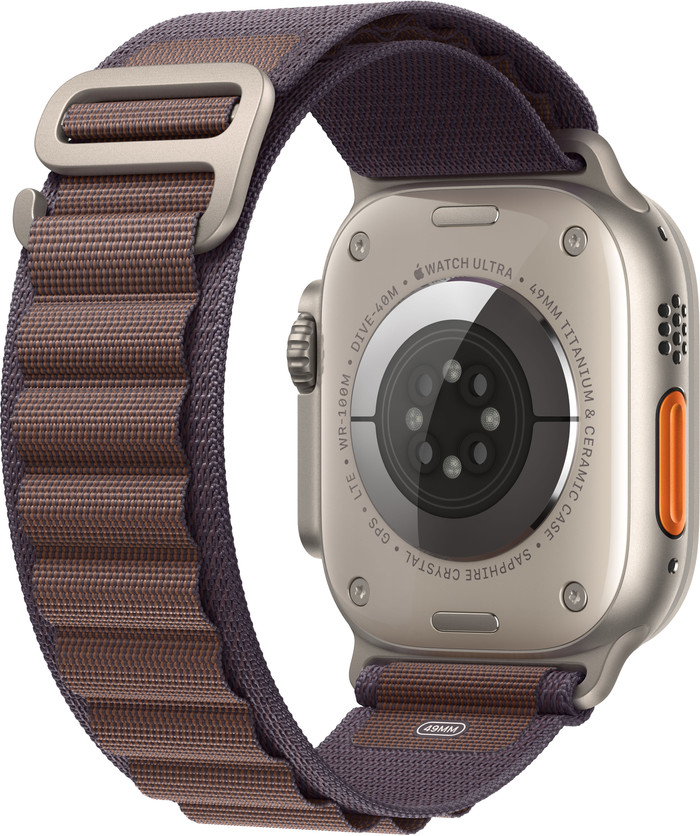 Apple Watch Ultra 2 4G 49mm Alpine Band Paars S achterkant