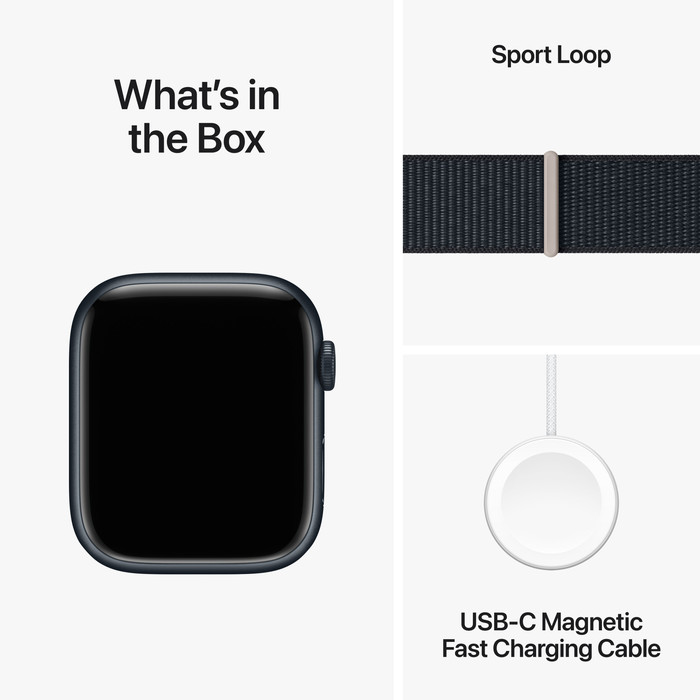 Apple Watch Series 9 4G 45mm Midnight Aluminium Sport Loop null