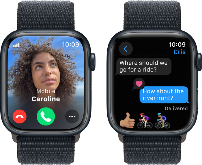 Apple Watch Series 9 4G 45mm Midnight Aluminium Sport Loop null