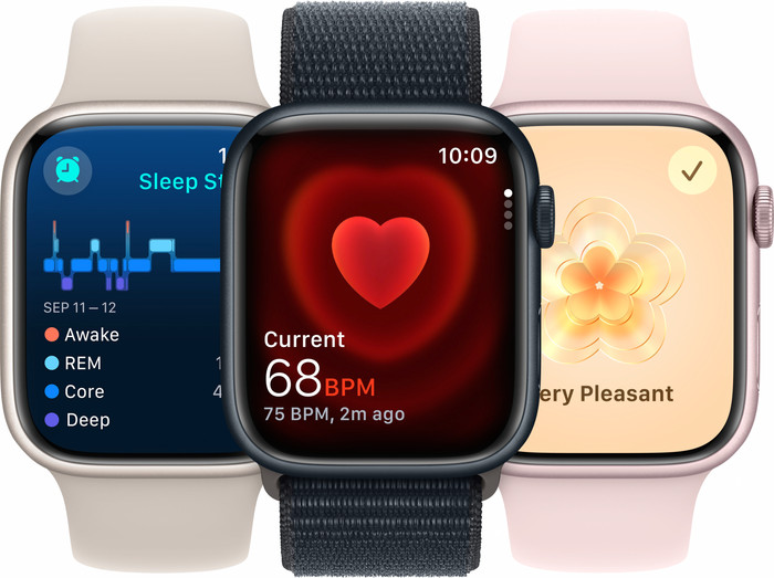 Apple Watch Series 9 4G 45mm Midnight Aluminium Sport Loop visual leverancier