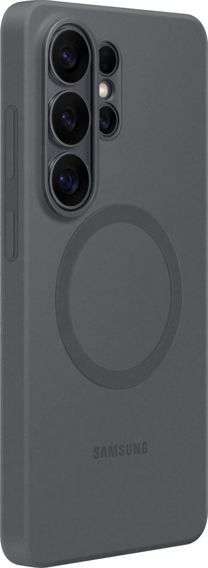 Samsung Galaxy S26 Ultra Silicone Back Cover with Magnet Black right side