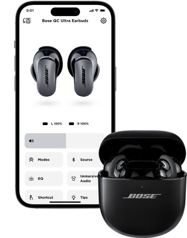 Bose QuietComfort Ultra Earbuds Schwarz detail