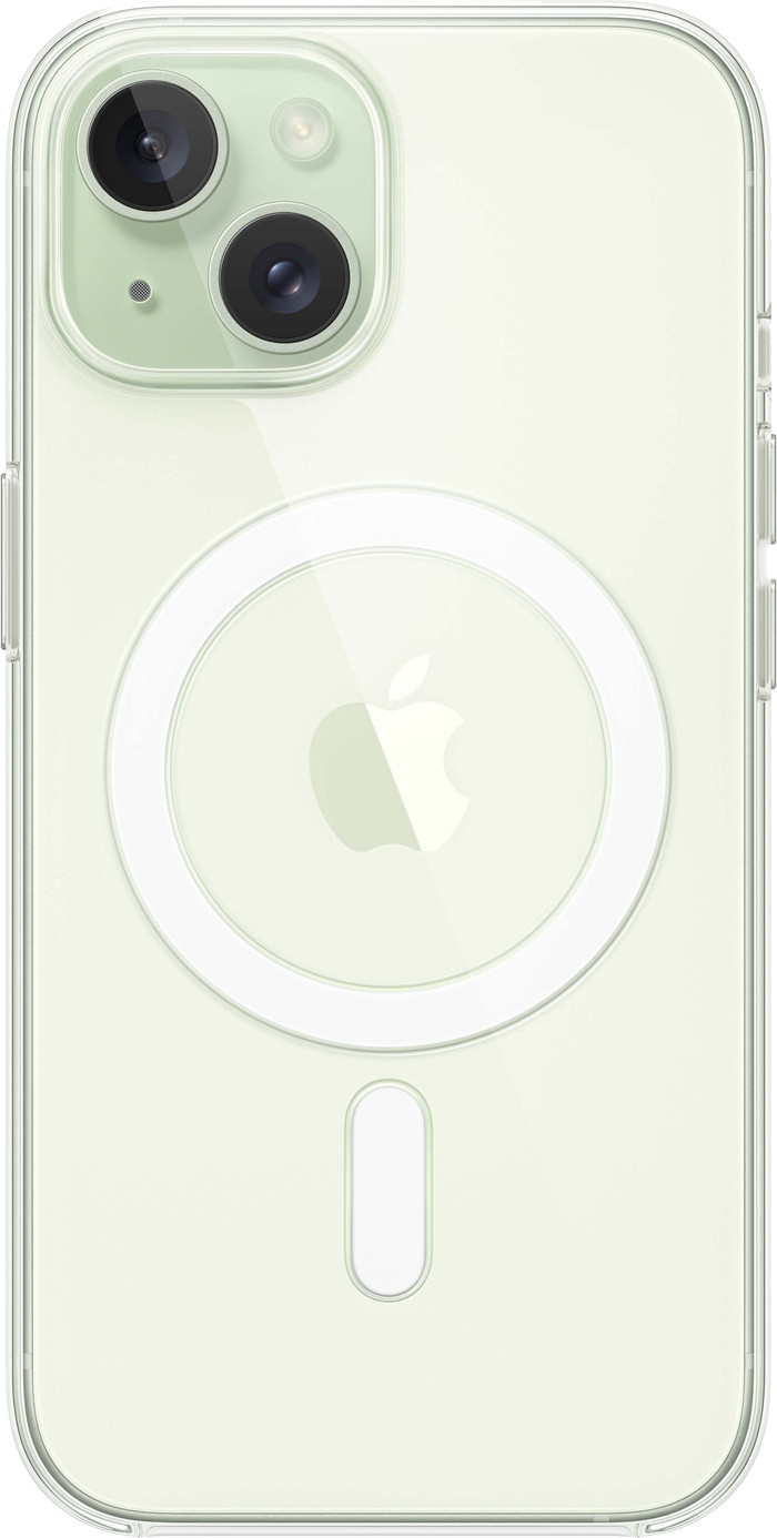 Apple iPhone 15 Back Cover with MagSafe Transparent back