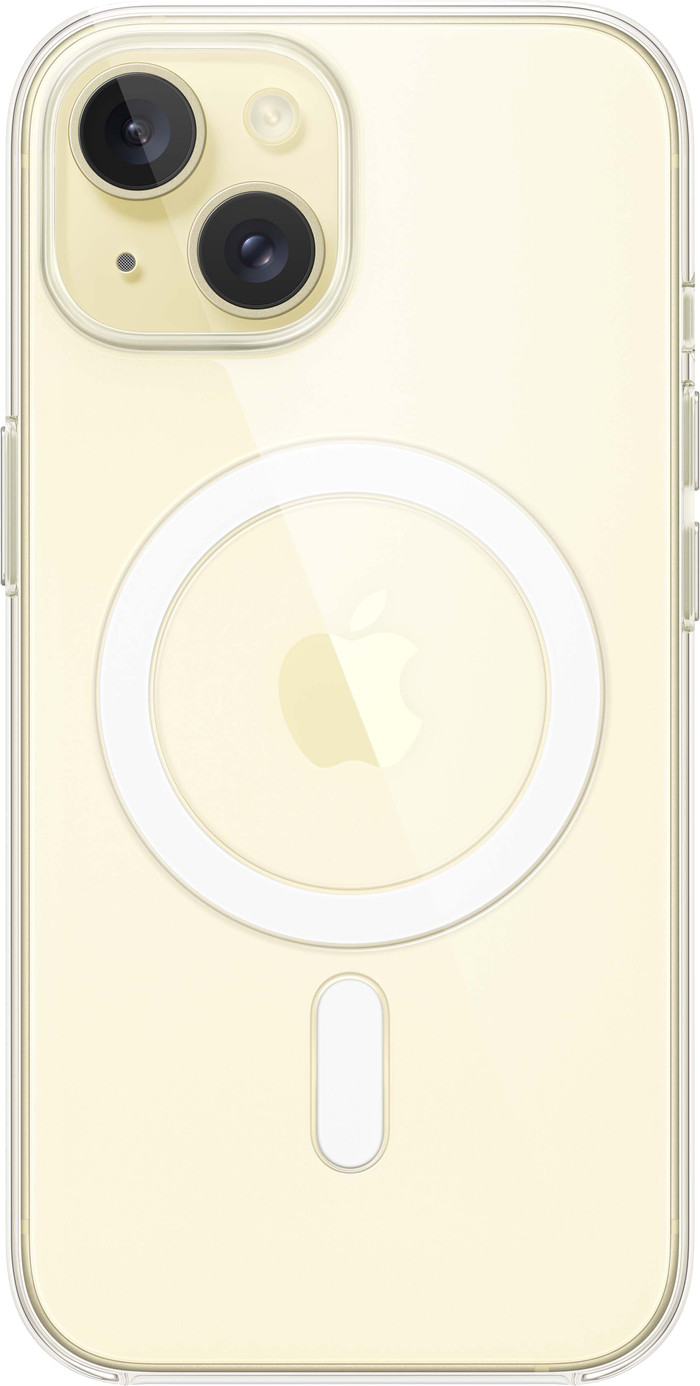 Apple iPhone 15 Back Cover with MagSafe Transparent back