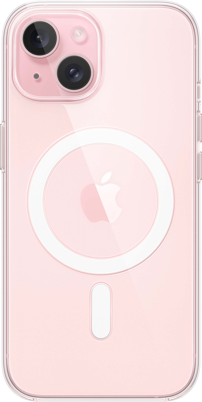 Apple iPhone 15 Back Cover with MagSafe Transparent back