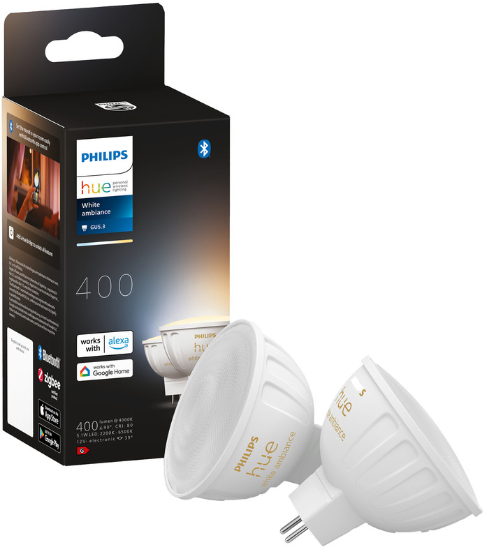 Philips Hue spot White Ambiance MR16 4-pack null