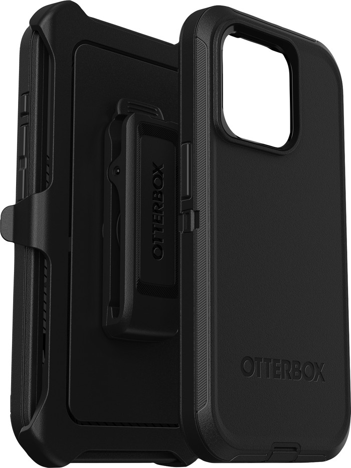 Otterbox Defender Apple iPhone 15 Pro Back Cover Zwart rechterkant