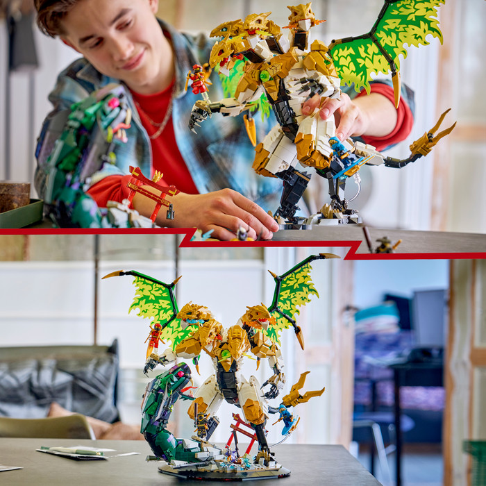 LEGO Ninjago Ultra Drakenstrijd 71872 product in gebruik