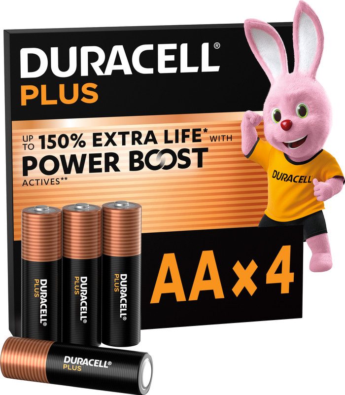 Duracell Plus AA batterijen 4 stuks Main Image