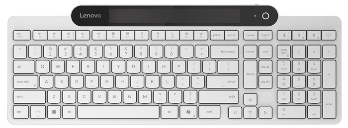 Lenovo 800 Self-Charging Bluetooth Toetsenbord QWERTY Wit Main Image