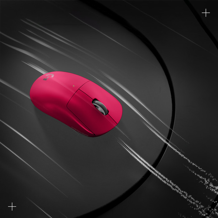 Logitech G PRO X Superlight 2 LIGHTSPEED Wireless Gaming Mouse Magenta product in use