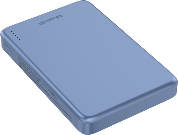 BlueBuilt Draadloze Powerbank met Qi2.2 en MagSafe 10.000 mAh met Snelladen 25 Watt Blauw bovenkant