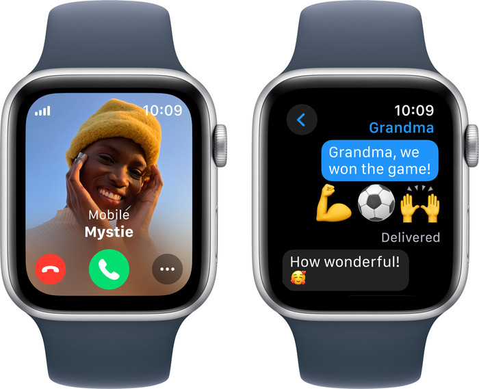 Apple Watch SE (2022) 4G 44mm Silver Aluminum Sport Band S/M null