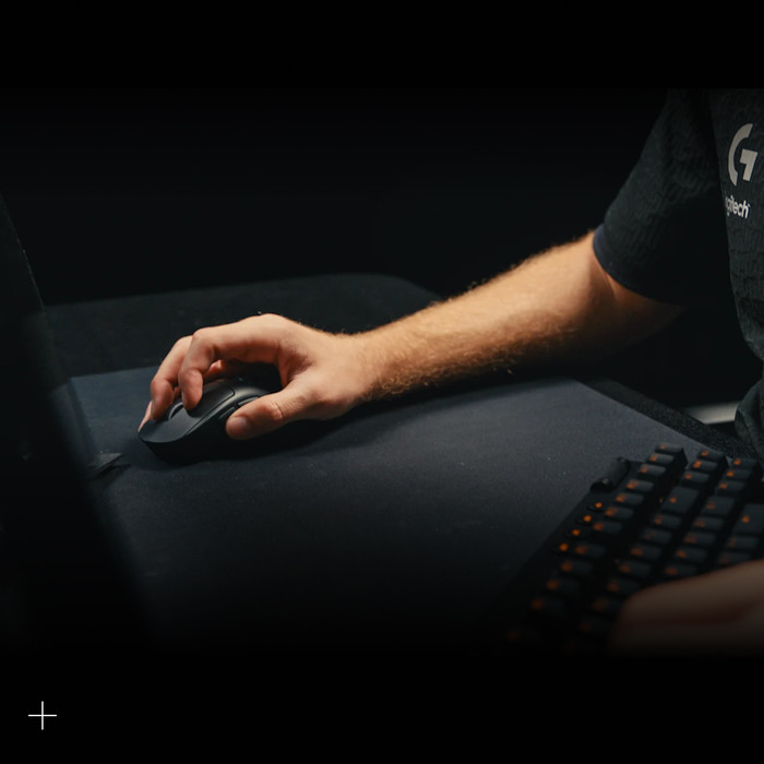 Logitech G PRO X Superlight 2 LIGHTSPEED Wireless Gaming Mouse Magenta product in use