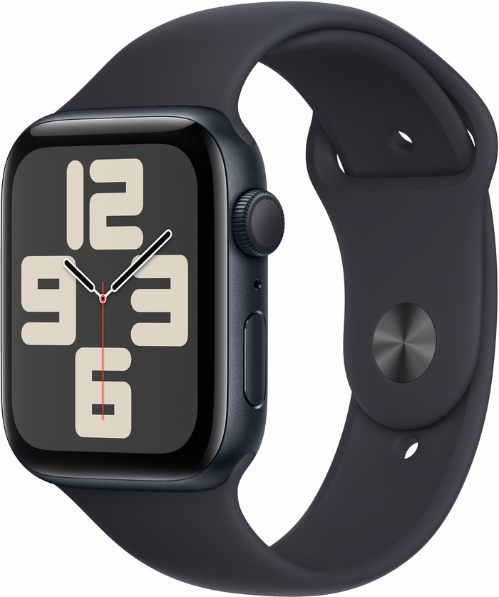 Apple Watch SE (2022) 44mm Midnight Aluminium Sportband M/L Main Image