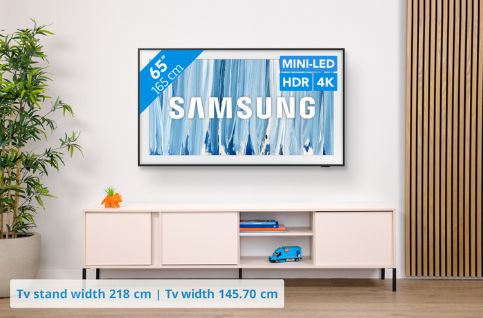 Samsung 65 inches The Frame Pro (2026) + Samsung HW-S60D Black (2024) visual Coolblue 1
