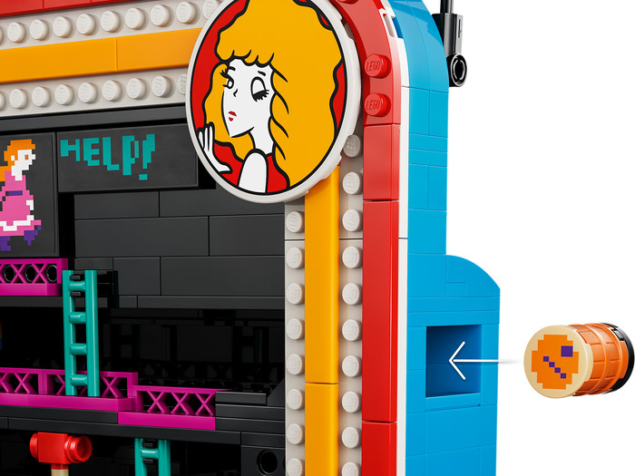 LEGO Super Mario Donkey Kong Arcadekast 72051 detail