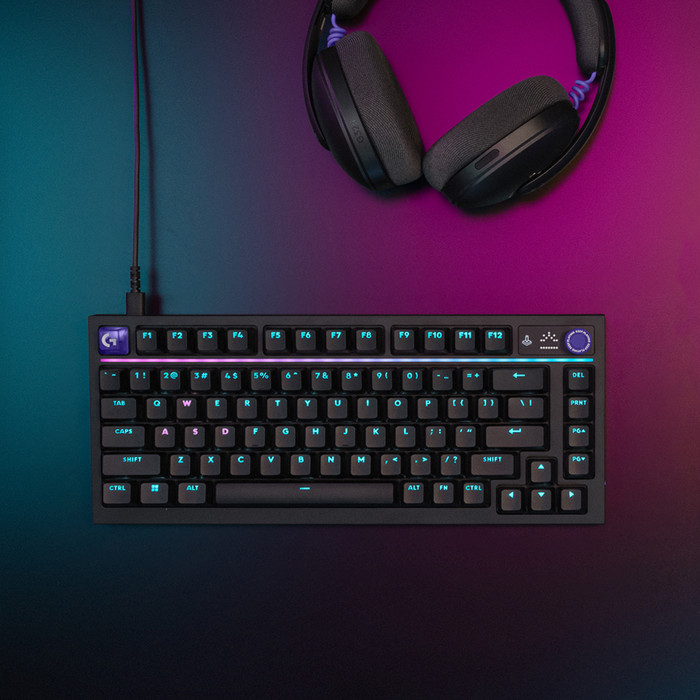 Logitech G316 X 75 Gaming Toetsenbord Zwart Qwerty product in gebruik