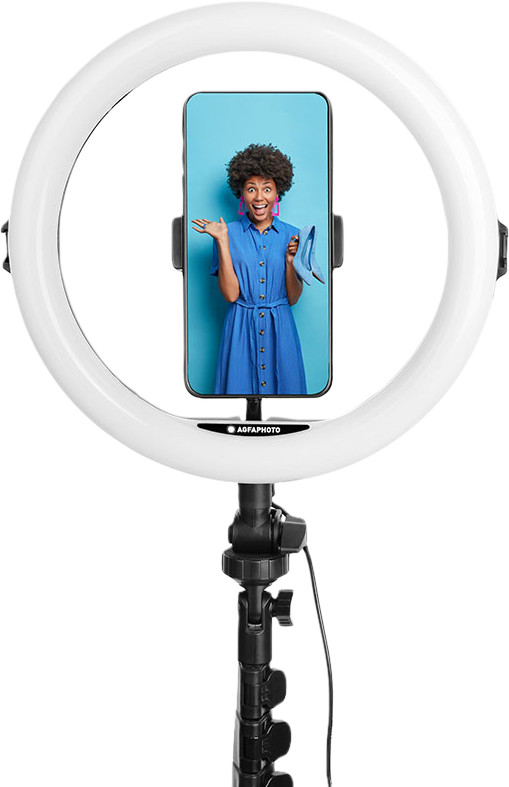 AgfaPhoto 11 Inch Ringlamp met 155cm Tripod en Remote detail