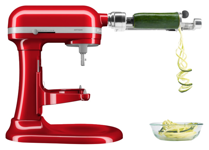 KitchenAid Artisan Bowl-Lift 5KSM70SHXECA Candy Apple Red product in use