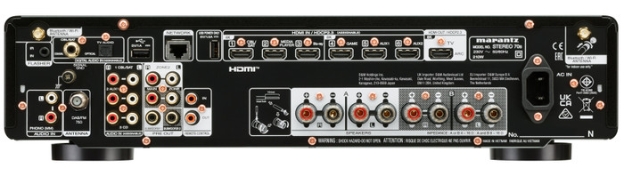 Marantz Stereo 70S Zilver achterkant