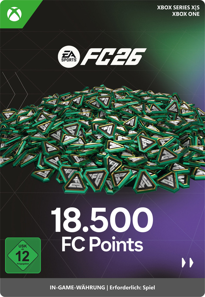 EA Sports FC 26 18500 FC Points Xbox Series X|S en Xbox One - Digitaal voorkant
