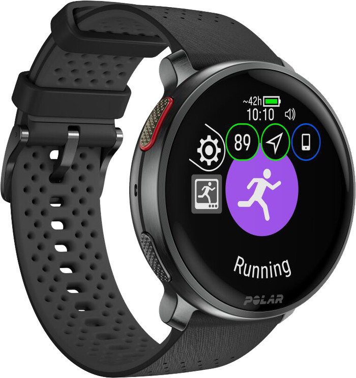 Polar Vantage V3 Black + H10 Heart Rate Monitor Chest Strap left side