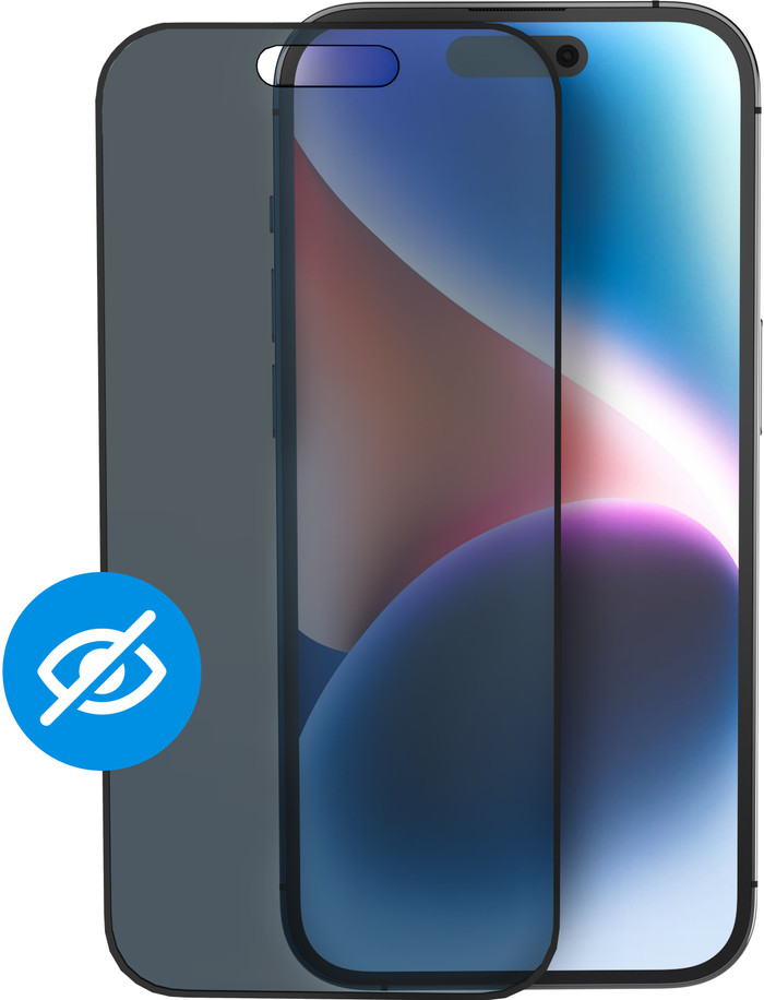 BlueBuilt Apple iPhone 15 Privacy Filter Screenprotector Glas Main Image