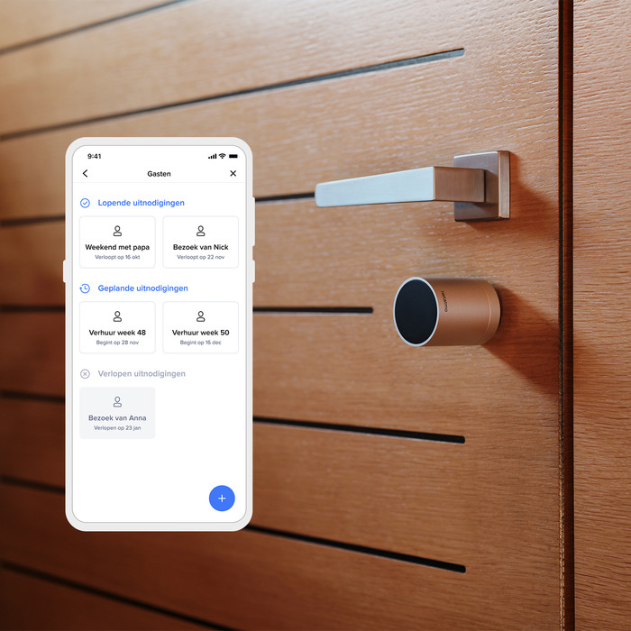 Netatmo Slim Deurslot + 50 mm extensiekit + 3 sleutels null