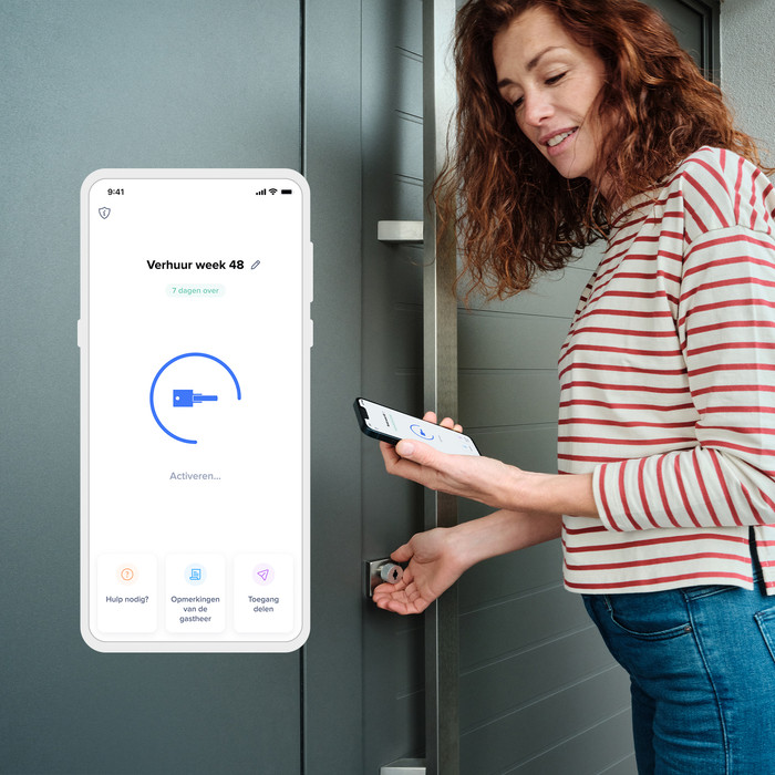Netatmo Slim Deurslot + 50 mm extensiekit + 3 sleutels null