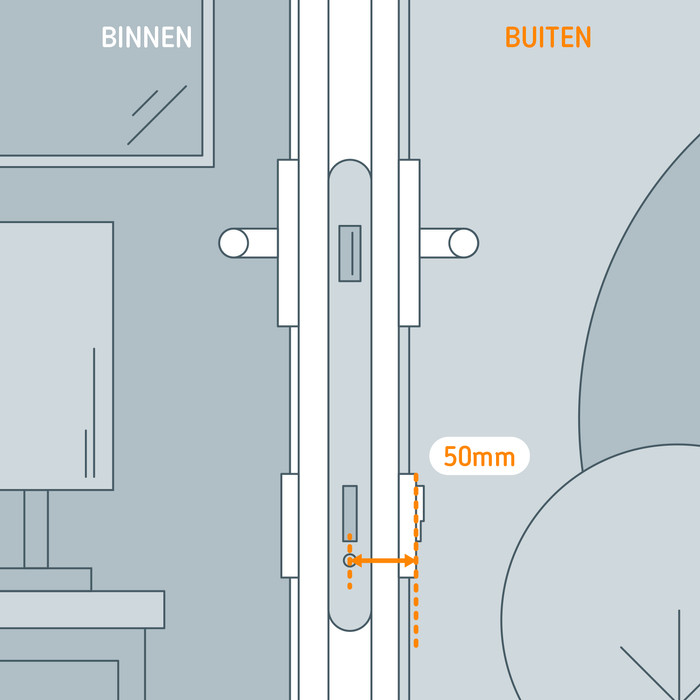 Netatmo Slim Deurslot + 50 mm extensiekit + 3 sleutels visual leverancier