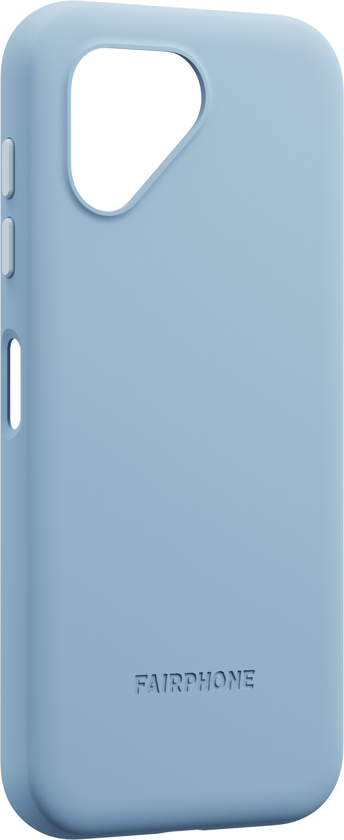 Fairphone 5 Protective Back Cover Blauw linkerkant