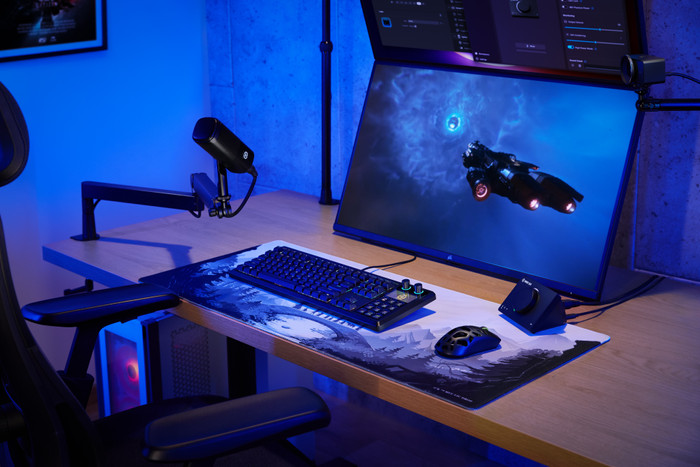 Corsair GALLEON 100 SD Gaming Toetsenbord Qwerty product in gebruik