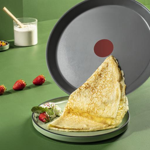Tefal Renewal keramische pannenkoekenpan 28 cm product in gebruik