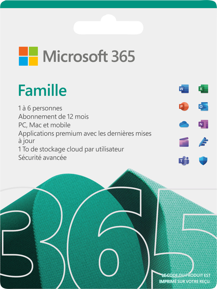Microsoft Office 365 Family FR Abonnement 1 jaar Main Image