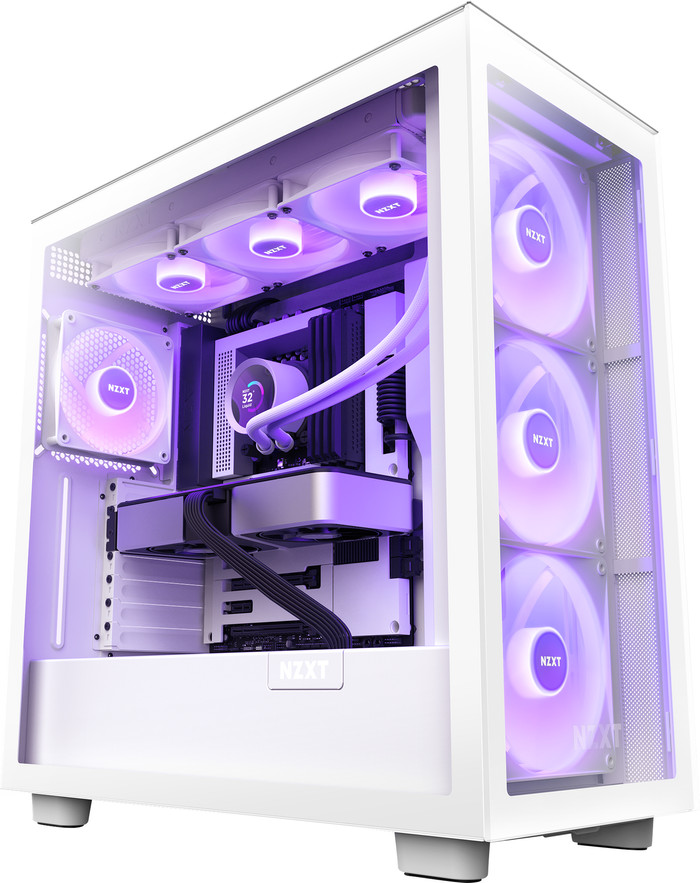 NZXT Kraken 360 - RGB - White product in gebruik
