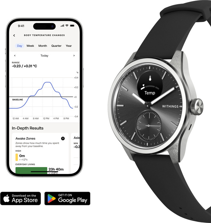 Withings Scanwatch 2 Zwart 42 mm null