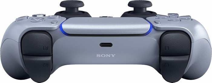 Sony Playstation 5 DualSense Draadloze Controller SterlingSilver + BlueBuilt oplaadstation null