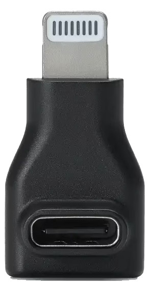 DJI Mic Series Mobile Receiver Adapter (usb C naar Lightning) achterkant